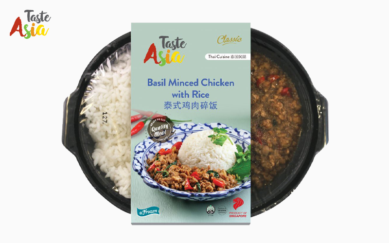 Basil Minced Chicken with Rice